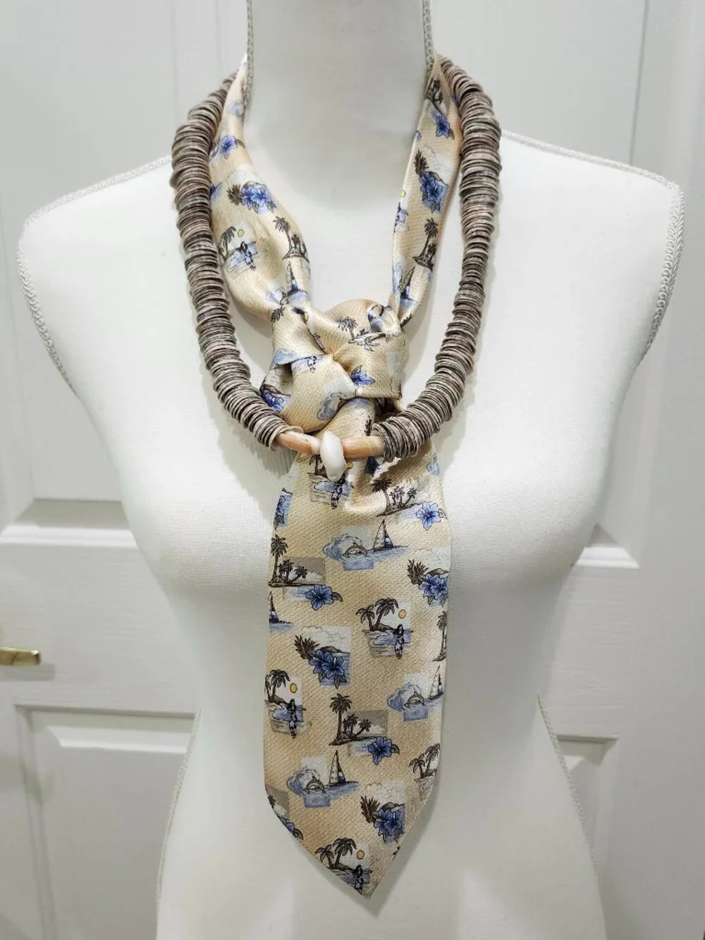 Neckwear and Tropical Shell Necklace, Reimagined for Today’s Trendy Look